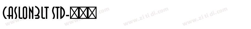 Caslon3LT Std字体转换